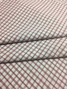 Red Color Yarn Dyed Cotton Check Fabric