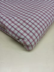 Red Color Yarn Dyed Cotton Check Fabric