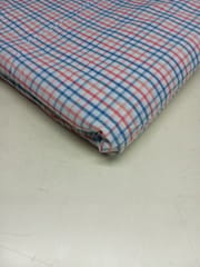 Multi Rose Color Plaid Check Yarn Dyed Cotton Fabric