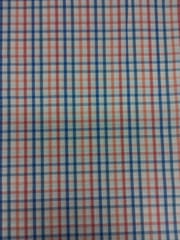 Multi Rose Color Plaid Check Yarn Dyed Cotton Fabric