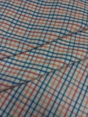 Multi Rose Color Plaid Check Yarn Dyed Cotton Fabric