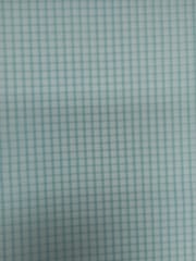 Light Blue Plain Weave Cotton Check Fabric