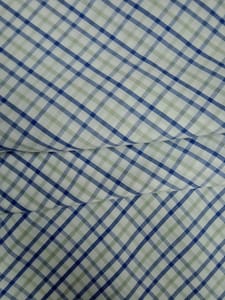 Multi Blue Color Yarn Dyed Cotton Check Fabric