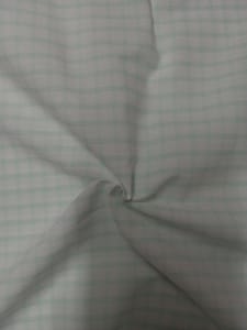 Light Mint Yarn Dyed Cotton Check Fabric