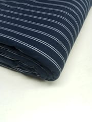 Navy Blue Twill Weave Yarn Dyed Cotton fabric