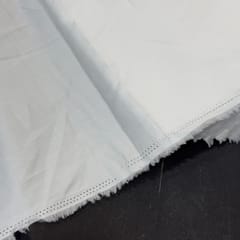 White Dyeable Cotton Satin fabric