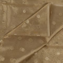 Dyeable Golden Tissue Jacquard Fabric