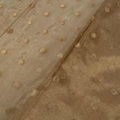 Dyeable Golden Tissue Jacquard Fabric