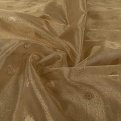 Dyeable Golden Tissue Jacquard Fabric