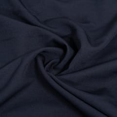 Navy Blue Color Banana Crepe Fabric