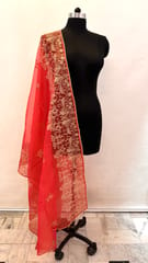 Tissue Organza Embroiedered Dupatta