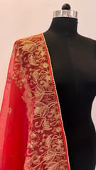 Tissue Organza Embroiedered Dupatta