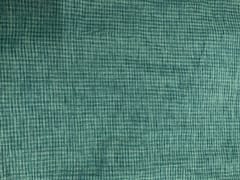 Rama Green Checks Cotton Linen Fabric