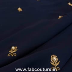 Georgette Embroidered Fabric