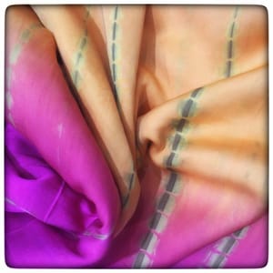 Modal Satin Shibori fabric