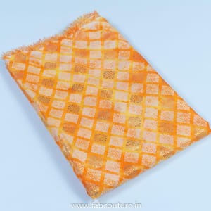 Orange Kota Printed Safa (6mtr)