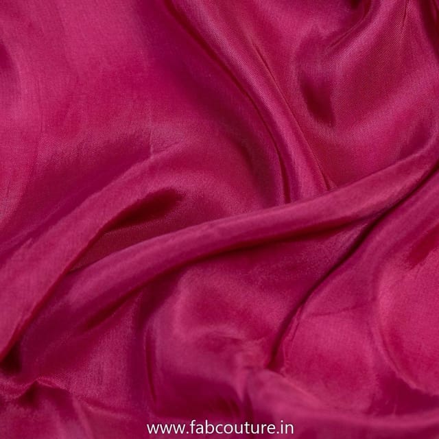 Magenta Color Viscose Uppada fabric