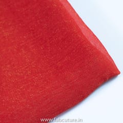 Red Color Burburry Georgette fabric