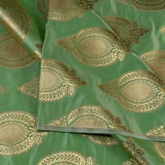 Green Color Brocade fabric