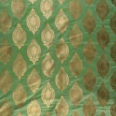 Green Color Brocade fabric