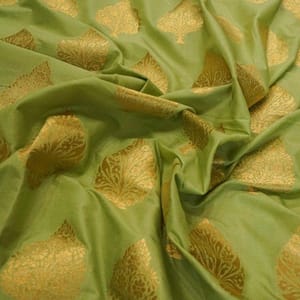 Green Kimkhab Brocade fabric