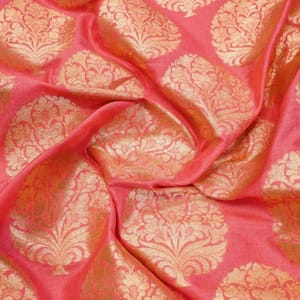 Gajree Kimkhab Brocade fabric