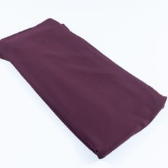 Wine Color Double Georgette Lycra fabric