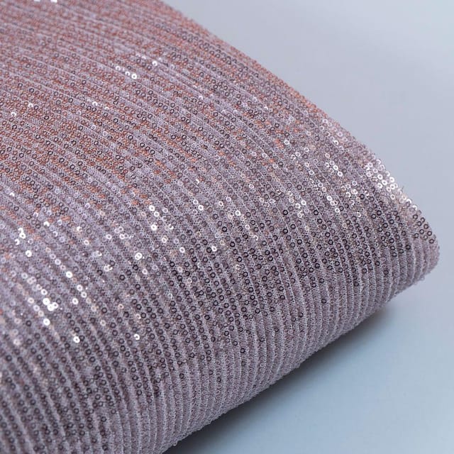 Rose Gold Crush wrinkle Net Lycra fabric