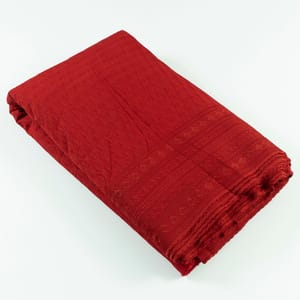 Maroon color Big width Rayon chikan fabric