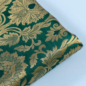 Green Color Brocade fabric