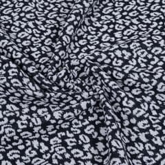 Black & White Animal Skin Cotton Jacquard