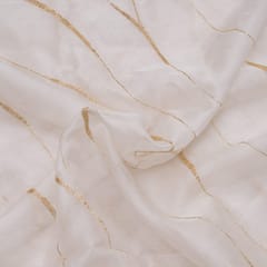 White Color Pure Organza Embroidery