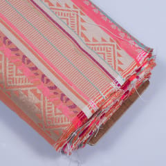 Pink Cotton Blend Jacquard