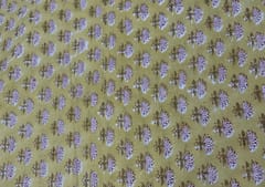 Printed Cotton Cambric Light Yellow Pink Flowers