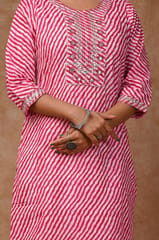 Pink Color Cotton Printed Shirt with Cotton Printed Bottom and Chiffon Printed Dupatta