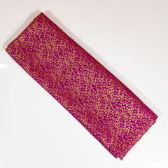 Purple Color Satin Brocade Fabric