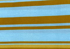 Cotton Cambric Blue Yellow Stripes Print