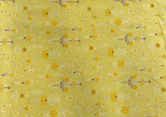 Printed Cotton Cambric Yellow Floral 1