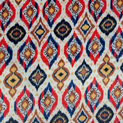 Multi Color Printed Velvet Fabric