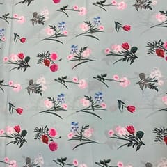 Multi Color Crepe Printed Fabric