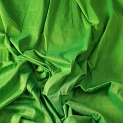 Parrot Green Color Cotton Silk Fabric (N11)