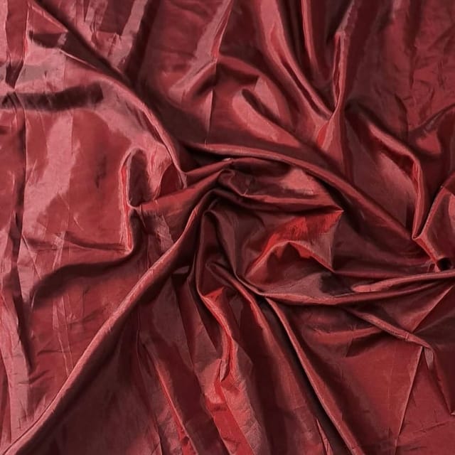 Maroon Color Poly Silk Fabric (N27)