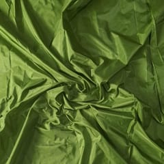 Mehendi Green Color Poly Silk Fabric (N152)