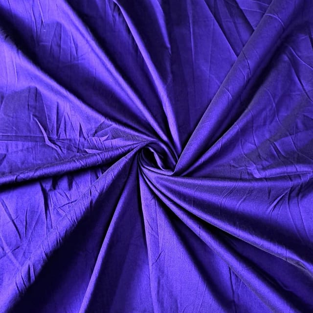 Indigo Color Cotton Silk Fabric