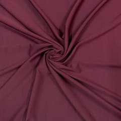 Wine Color Banana Crepe Fabric