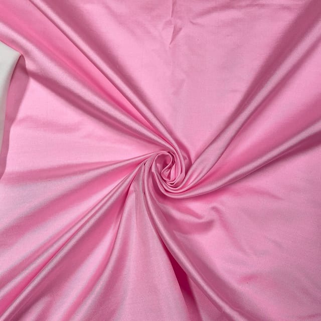 Light Pink Color Pure Satin Silk Fabric