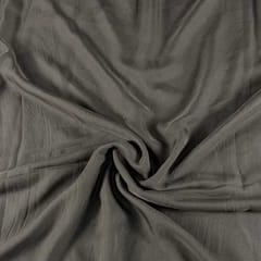 Dark Grey Color Flat Chiffon Fabric (N712)