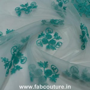 Net Embroidered Fabric (1.75Meter Piece)