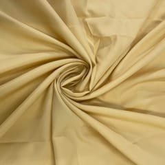 Light Yellow Color Dyed Poly Crepe Fabric (N175L)