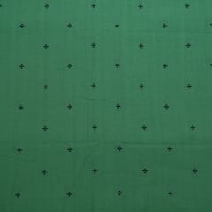 Green Color Cotton Dobby Fabric Set (5 Mtr.)